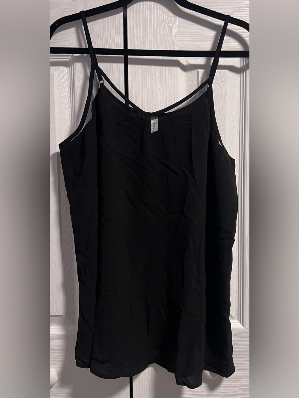 GOORY V-Neck Dressy Camisole With Sheer Collar